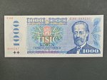 1000 Kčs 1985 s. C 90, sériové čísla dál od sebe
