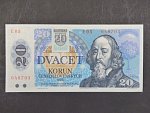20 Sk/Kčs 1988 s. E 05, kolkovaná, Baj. SK 1, Pi. 15