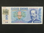 1000 Kč 1985/1993 série C 77, kolek lepený