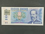 1000 Kč 1985/1993 série C 87, kolek lepený