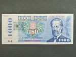 1000 Kč 1985/1993 série U 30, kolek tištěný