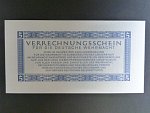 vydání pro Wehrmacht 1944, 5 Reichsmark 15.9.1944, Ros. DWM-9
