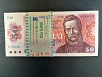 50 Kčs 1987 kompletní 100 ks balíček s původní bankovní páskou