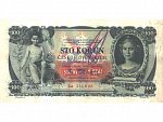 100 Ks 10.1.1931 s přetiskem, série Za, 2x perf. SPECIMEN