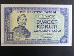 20 Kčs 1945 série LJ