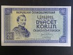 20 Kčs 1945 série LS, posun číslovače směrem dolů