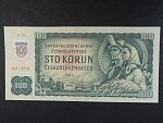 100 Sk 1961 s. R 46, kolkovaná, široký číslovač
