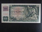 100 Kč 1961 s. M 06, kolek, Baj. CZ 1e, Pi. 1