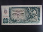 100 Sk/Kčs 1961 s. Z 56, kolkovaná, Baj. SK 3b2, Pi. 17