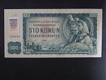 100 Sk/Kčs 1961 s. C 78, kolkovaná, vodoznaková výztuž na líci, Ba. SK 3a1, Pi. 17