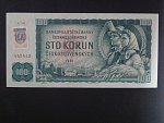 100 Sk/Kčs 1961 s. C 50, kolkovaná, vodoznaková výztuž na líci, Ba. SK 3a1, Pi. 17