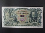 100 Kč 10.1.1931 serie Zc, III.vydání, skvrnka uprostřed viditelná proti světlu