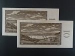10 Kčs 1960 s. H 03, dva kusy s čísly po sobě