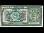 100 Kč 14.1.1920 série At, perf. SPECIMEN