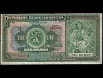 100 Kč 14.1.1920 série Ah, perf. SPECIMEN