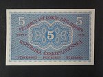 5 Kč 15. 4. 1919 série 0075