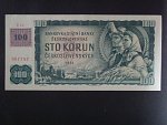100 Kč 1961 s. Z 56, kolek, Baj. CZ 1b, Pi. 1