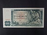 100 Kčs 1961 série R 18, úzký číslovač 1a