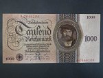 Německo, 1000 RM 1924 série A, podtiskové písmeno R