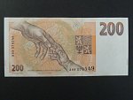 200 Kč 1993 s. A 69 proužek Kč, Baj. CZ 6b, Pi. 6a