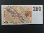 200 Kč 1993 s. A 58 proužek Kč, Baj. CZ 6b, Pi. 6a