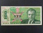 100 Kčs 1989 s. A 34, vzácně se vyskytující vysoká série