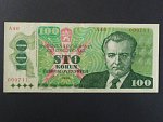 100 Kčs 1989 s. A 40, vzácně se vyskytující vysoká série