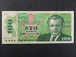 100 Kčs 1989 s. A 37, vzácně se vyskytující vysoká série