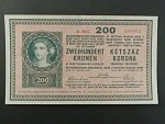 200 K 27.10.1918, serie A 2045, s potiskem na R