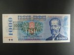 1000 Kč 1985 s. U 21, kolek tištěný, Baj. CZ 3b, Pi. 3