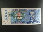 1000 Kč 1985 s. U 27, kolek tištěný, Baj. CZ 3b, Pi. 3