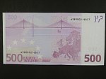 500 Euro 2002 s.N, Rakousko, podpis Mario Draghi, F008 tiskárna Österreichische Banknoten und Sicherheitsdruck, Rakousko