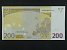 EVROPSKÁ UNIE - 200 Euro 2002 s.Z, Belgie, podpis Mario Draghi, T002 tiskárna Belgie