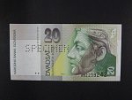 20 Sk 1.9.1993 serie B, 1x vodorovná perf. SPECIMEN, Ba. SK 7a, Pi. 20s