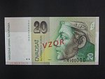 20 Sk 20.10.2006 serie V 00000000, anulát číslo 0696 s pretiskem VZOR, Ba. SK 7g