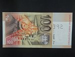 100 Sk 1.9.1993 serie D, 2x vodorovná perf. SPECIMEN, Ba. SK 8a, Pi. 22s