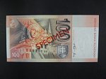 100 Sk 1.7.1996 serie D 00000000, anulát číslo 696 s pretiskem SPECIMEN, Ba. SK 8b, Pi. 25s