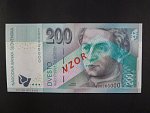 200 Sk 31.3.1999 serie E 00000000, anulát číslo 0696 s přetiskem VZOR, Ba. SK 13a, Pi. 30s