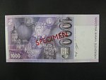 1000 Sk 1.6.1995 serie G 00000000, anulát číslo 0696 s přetiskem SPECIMEN, Ba. SK10b