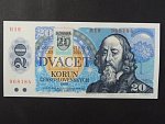 20 Sk/Kčs 1988 s. H 19, kolkovaná, Ba. SK 1, Pi. 15