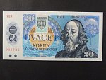 20 Sk/Kčs 1988 s. H 21, kolkovaná, Ba. SK 1, Pi. 15