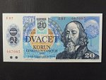 20 Sk/Kčs 1988 s. E 07, kolkovaná, Ba. SK 1, Pi. 15