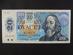 20 Sk/Kčs 1988 s. E 11, kolkovaná, Ba. SK 1, Pi. 15