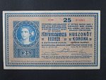 25 K 27.10.1918 série 1104, číslice 1 v sérii s patkou