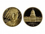2010, Česká mincovna, zlatá medaile John Fitzgerald Kennedy, Au 0,999, 15,56g (1/2 UNZ), průměr 28mm, náklad 500 ks, etue, certifikát