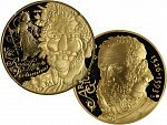 2009, Česká mincovna, zlatá medaile Giuseppe Arcimboldo Rudolf II. - Vertumnus, Au 0,999, 31,1g (1 UNZ), průměr 37mm, náklad 500 ks, etue, certifikát