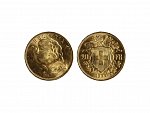 Švýcarsko - 20 Frank 1922 B, 6,451g, Au 0.900