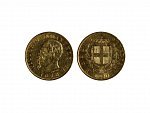 Itálie, Vittorio Emanuele II. - 20 Lire 1878, dr. hr.