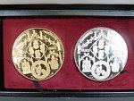 Mincovňa Kremnica, zlatá a stříbrná medaile Galerie českých králů, Au 0,986, 87,5g, průměr 60mm, náklad 33ks, Ag 0,925, 141g, průměr 60mm, náklad 33ks, společná etue, certifikát