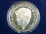 Ag medaile - Paola Reine des Belges, Ag 0,925, 11,5 g, průměr 30mm, náklad 7500ks, certifikát, etue